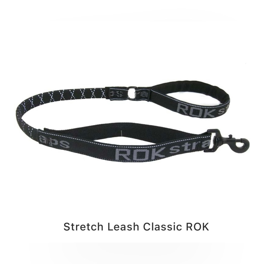 ROK strap dog leash. Black. 52”